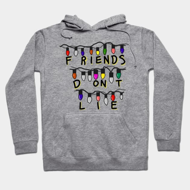 Stranger things lights Hoodie by Courteney Valentine